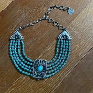 Free People Turquoise Collar Necklace